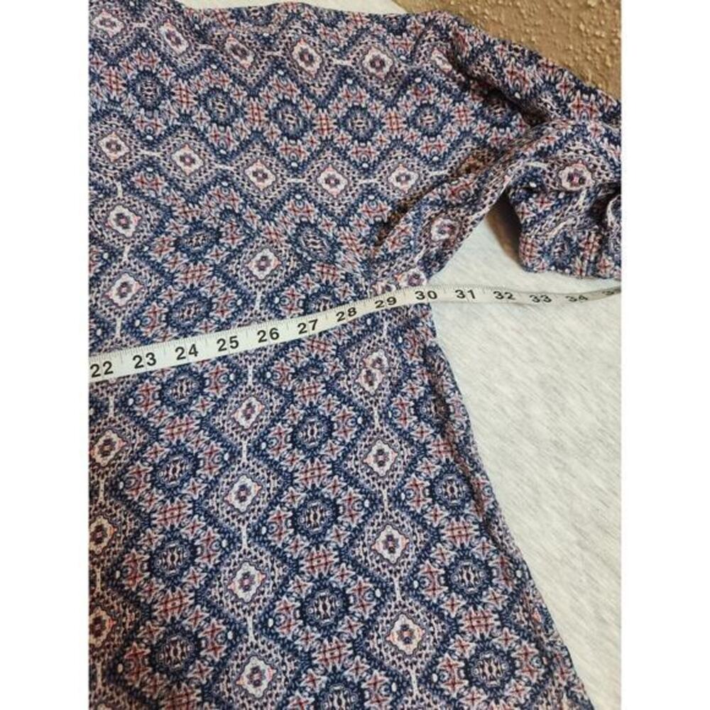 Catherines Women's Multicolor Boho Embroidered Detail 3/4 Sleeve Blouse Size 2X - Picture 4 of 5